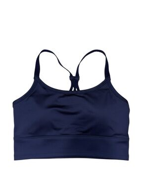 NWT Phoenix Malibu Multi-Strap Bra Navy Blue Medium D-DDD Supportive Yoga Gym